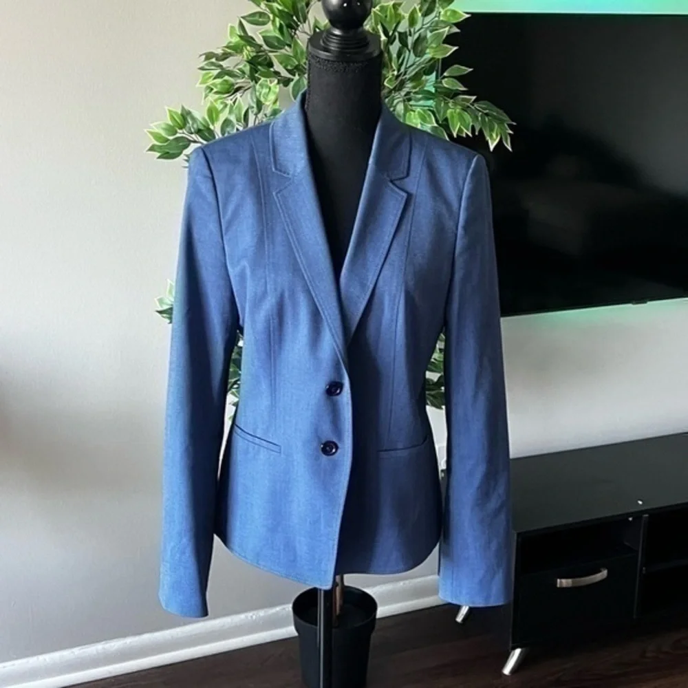 Hugo Marlane Biella Slim Fit Natural Stretch Suit Jacket Med Blue